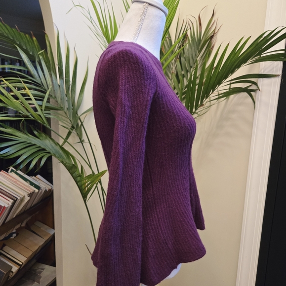 Ann Taylor Peplum Knit Wool Sweater - Picture 2 of 9